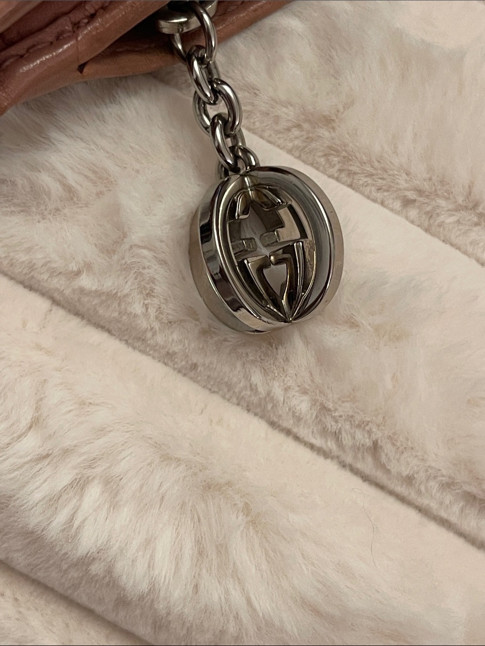 Gucci Beige GG Canvas Wallet with Pink Leather Trim - Picture 3 of 8